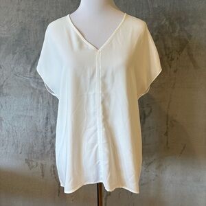 NWT White Dolman Sleeve Blouse Relaxed Fit Wmn’s S